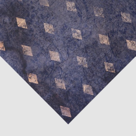 Gothic Grunge Indigo Tissuepapier (Detail)