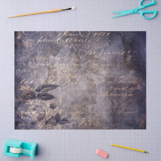 Gothic Grunge Indigo  Tissuepapier (Craft)