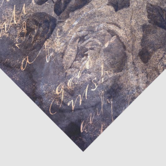 Gothic Grunge Indigo  Tissuepapier (Detail)