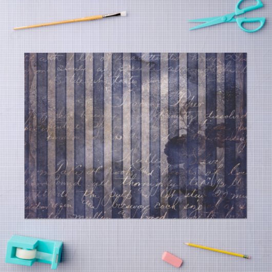 Gothic Grunge Indigo  Tissuepapier (Craft)