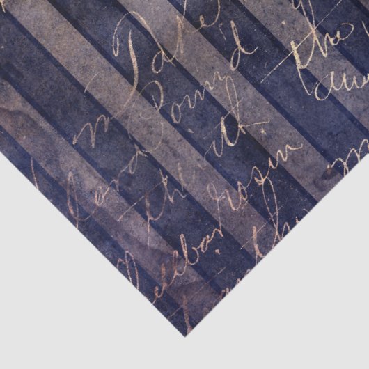 Gothic Grunge Indigo Tissuepapier (Detail)