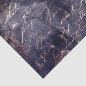 Gothic Grunge Indigo  Tissuepapier (Detail)