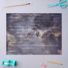 Gothic Grunge Indigo  Tissuepapier