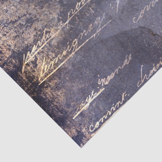 Gothic Grunge Indigo  Tissuepapier (Detail)