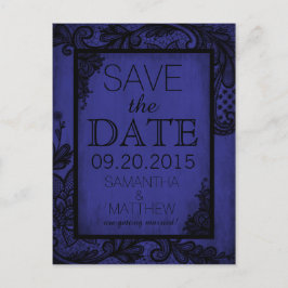 Gothic Grunge Kant Save the Date Aankondigingskaart