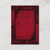 Gothic Grunge Kant Trouwplaats Kaarten Plaatskaartje (Voorkant)