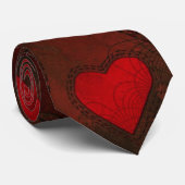 Gothic Grunge Love Hearts Stropdas (Opgerold)