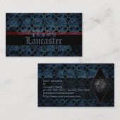 Gothic Grunge Medieval Business Card Template Visitekaartje (Voorkant / Achterkant)