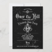 Gothic grunge over de uitnodiging voor het Hill Pa (Voorkant)