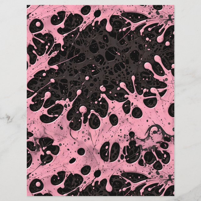 Gothic Grunge Roze verf Splash (Voorkant)