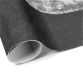 Gothic Grunge Skull Black and White Cadeaupapier (Rol Hoek)