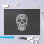 Gothic Grunge Skull Black and White Tissuepapier (Craft)