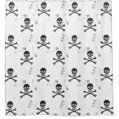 Gothic Grunge Skulls Botten en veiligheidsspelden Douchegordijn (Voorkant)