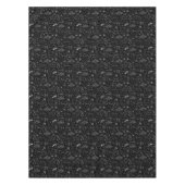 Gothic Grunge Zwart-wit Patterned Tafelkleed (Voorkant)