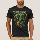 Gothic Guardian Mystic Dragon T-shirt (Voorkant)