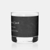Gothic Half Skull Cool Black and White Grunge Whisky Glas (Links)