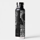 Gothic Half Skull Cool Black and White Texture Waterfles (Rechts)