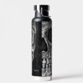 Gothic Half Skull Cool Black and White Texture Waterfles (Links)