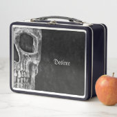 Gothic Half Skull Head Cool Black and White Grunge (In situ)