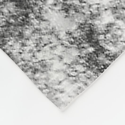 Gothic Half Skull Head Cool Black and White Grunge Fleece Deken (Hoek)