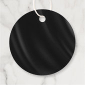 Gothic Hallowedding Scrollwork B&W ID866 Bedankjes Labels (Achterkant)