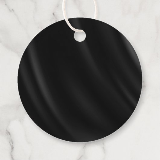 Gothic Hallowedding Scrollwork B&W ID866 Bedankjes Labels (Achterkant)