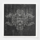 Gothic Hallowedding Scrollwork ID866 Servet (Voorkant)