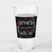 Gothic Hallowedding Skeletal Hands Burgundy ID866 Glas (Achterkant)