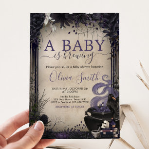 Gothic Halloween Baby is een Baby shower brouwen Kaart