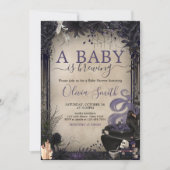 Gothic Halloween Baby is een Baby shower brouwen Kaart (Voorkant)