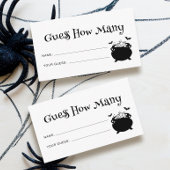 Gothic Halloween Baby shower Raad eens hoeveel spe Informatiekaartje