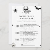 Gothic Halloween bachelorette Scavenger spel Kaart (Voorkant)