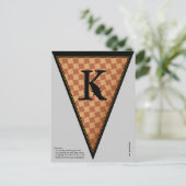  Gothic Halloween Banner Bunting Flag Briefkaart (Staand voorkant)