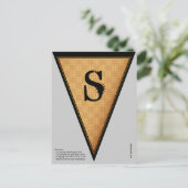  Gothic Halloween Banner Bunting Flag Briefkaart (Staand voorkant)