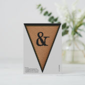 Gothic Halloween Banner Bunting Flag Briefkaart (Staand voorkant)