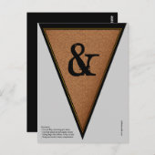 Gothic Halloween Banner Bunting Flag Briefkaart (Voorkant / Achterkant)