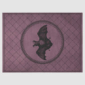  Gothic Halloween Bat op Paarse ontkoppeling Tissuepapier (Voorkant)