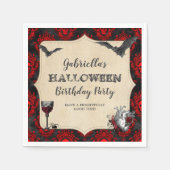 Gothic  Halloween Birthday Party Servet (Voorkant)