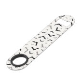 Gothic Halloween Black Bat Wedding Speed Flessenopener (Voorkant Gekanteld)
