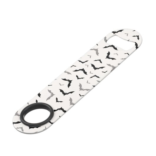 Gothic Halloween Black Bat Wedding Speed Flessenopener (Voorkant Gekanteld)