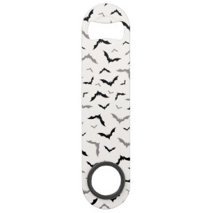 Gothic Halloween Black Bat Wedding Speed Flessenopener