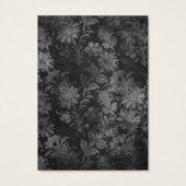 Gothic Halloween Black Oranje-draagkaart Visitekaartje (Achterkant)