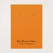 Gothic Halloween Black Oranje-draagkaart Visitekaartje (Voorkant)