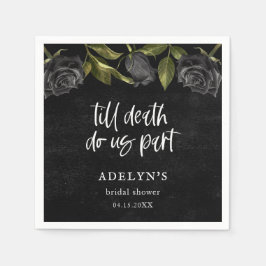 Gothic Halloween Bloemachtige Bruiloftsborrel Servet