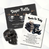 Gothic Halloween boeken voor baby Kaart