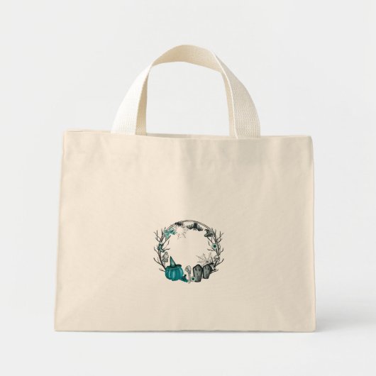 Gothic Halloween Border  Tote Bags Mini Tote Bag (Voorkant)