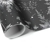 Gothic Halloween botanische schedels patroon Cadeaupapier (Rol Hoek)