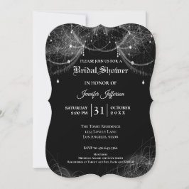 Gothic Halloween Bridal Shower Invitation Kaart