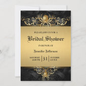 Gothic Halloween Bridal Shower Invitation Kaart (Voorkant)