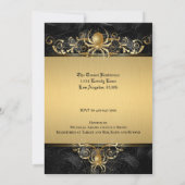 Gothic Halloween Bridal Shower Invitation Kaart (Achterkant)
